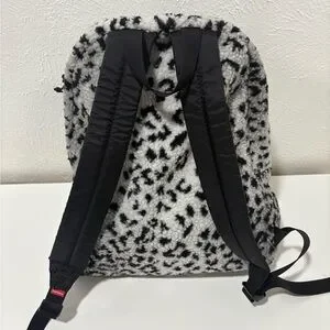 Supreme Leopard Fleece Backpack White Backpack Gear Leopard